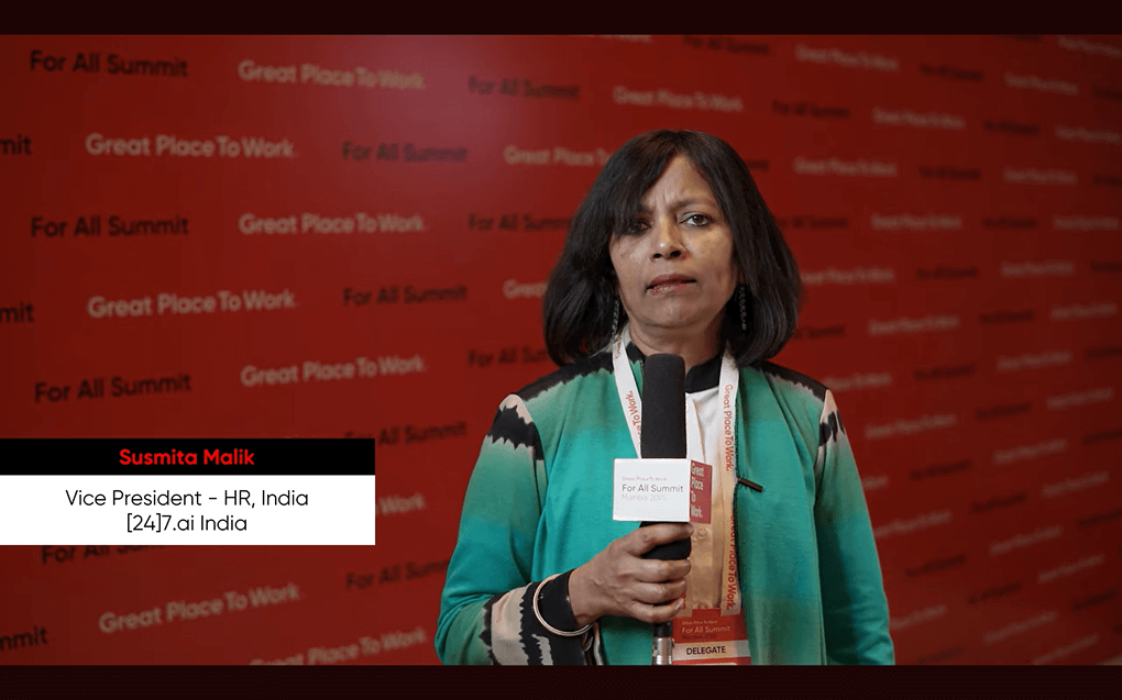 Susmita Malik sharing their For All Summit experience