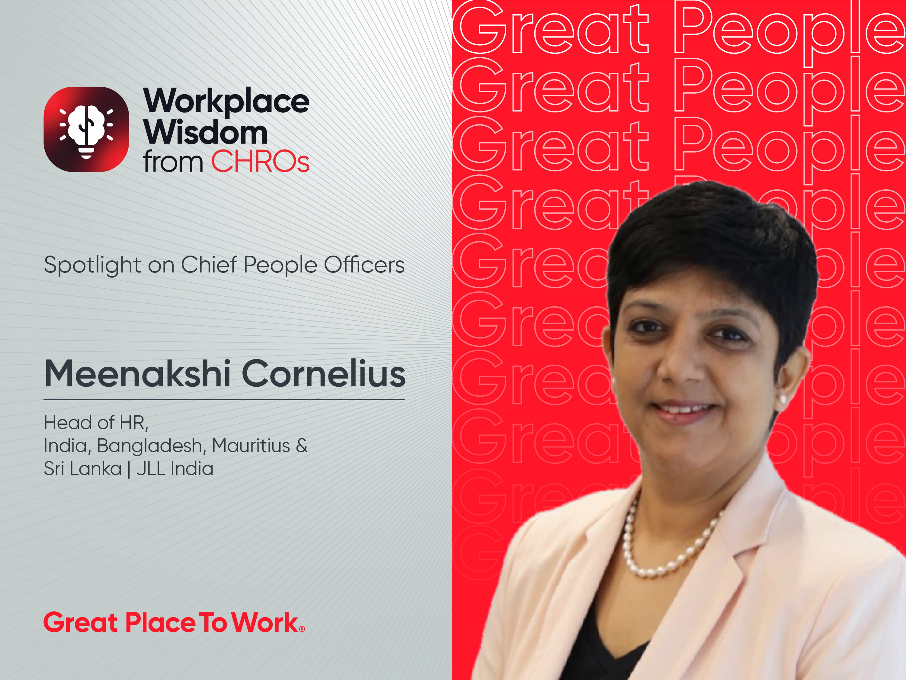Meenakshi Cornelius, HR Head at JLL India