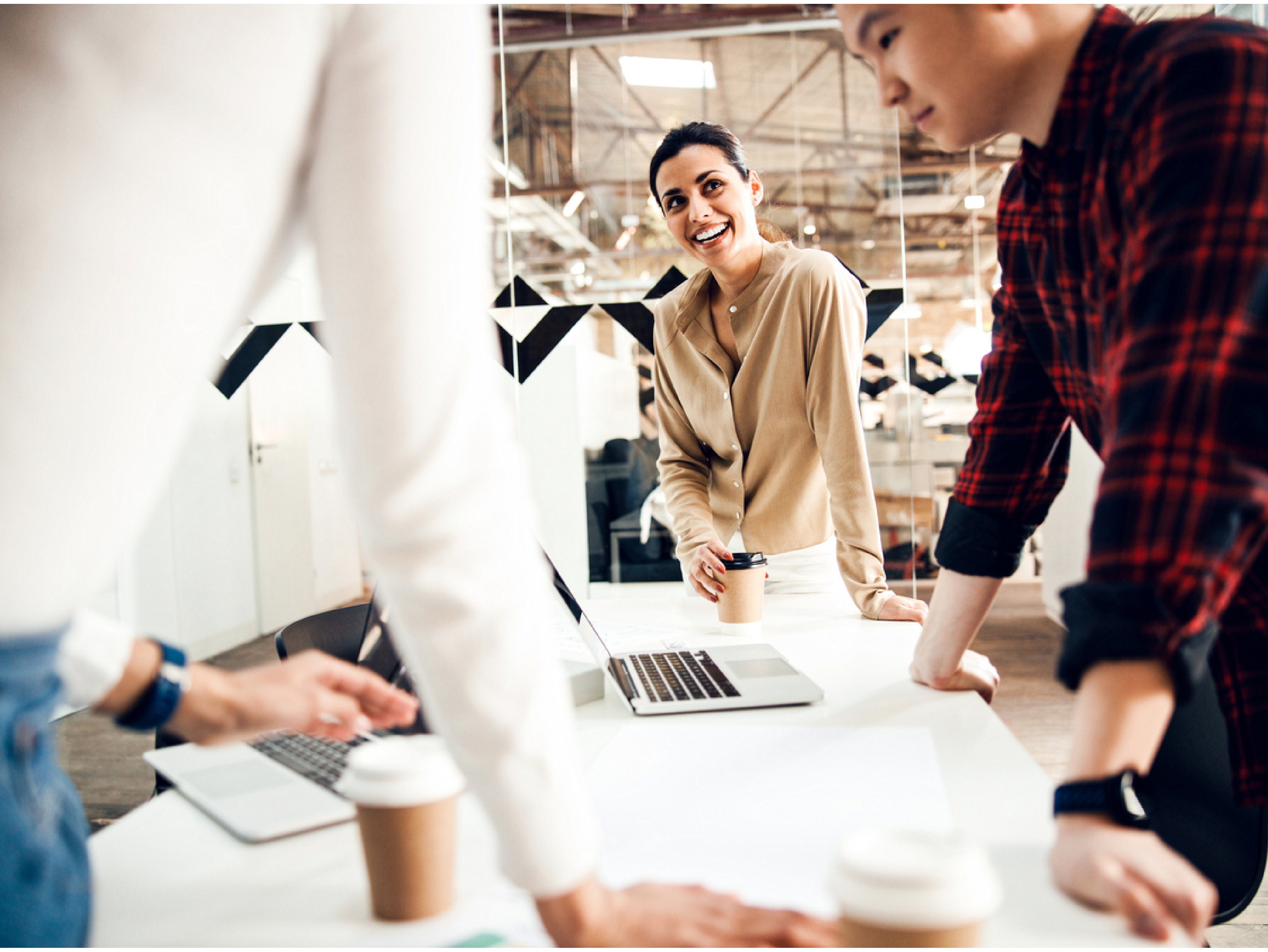 Employees Discussing