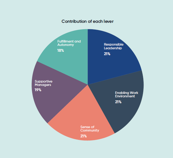 The Wellness framework and the contribution of each lever