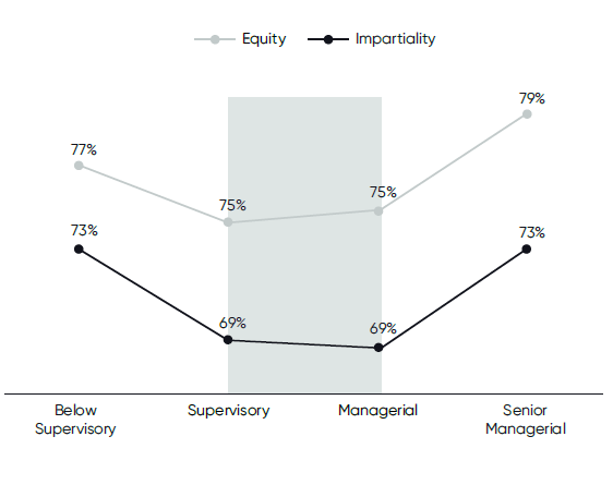 Equity and Impartiality in Career Progression across job levels