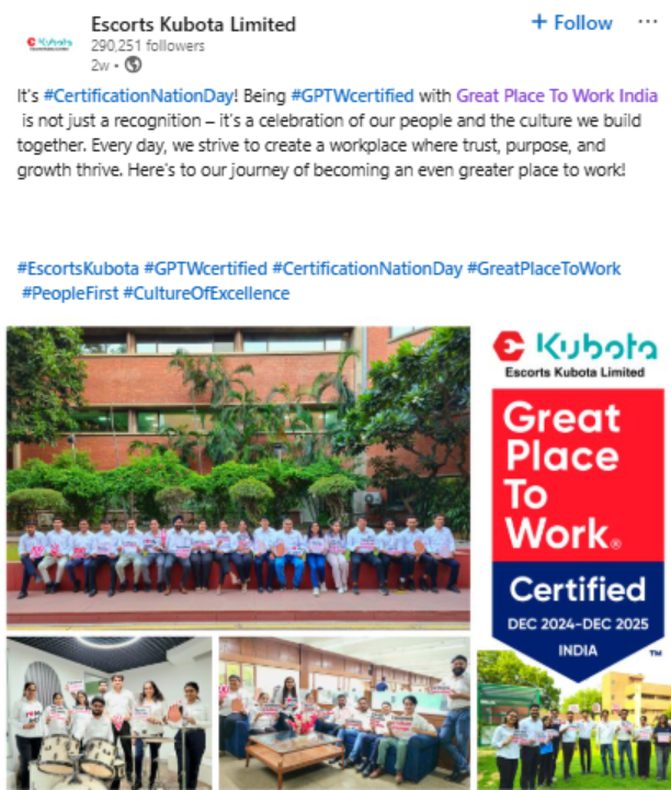 Certification nation day 2025 escorts kubota screenshot